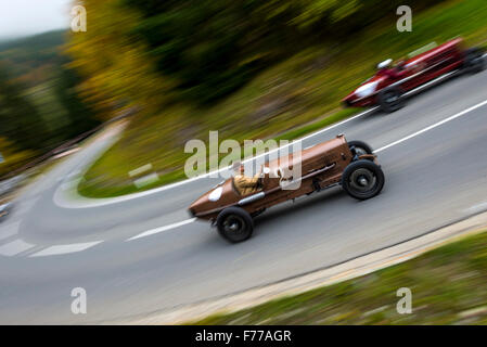 Fiat Classic Car - Hill climb Bad Hindelang, Bavaria, Germany Stock Photo