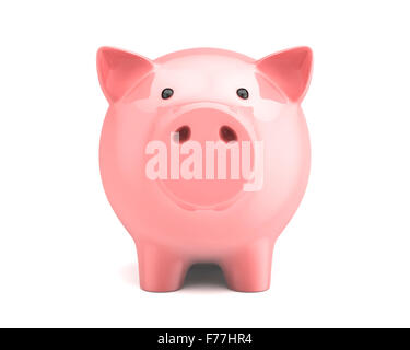 Piggy bank isolated on white background Stock Photo