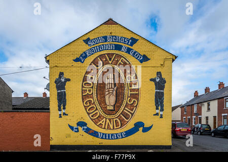 UVF mural in South Belfast Stock Photo