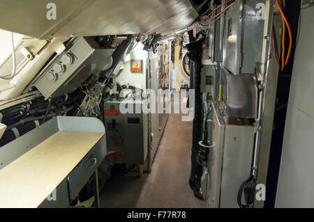 Interior Of The Royal Australian Navy Submarine HMAS Ovens, On Display ...