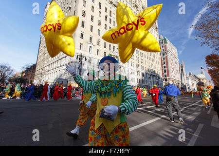 Clowns in Macy's Thanksgiving Day Parade in New York City, on Stock ...