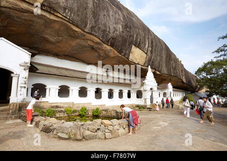Sri Lanka - Entrance to Buddish Cave Temple Dambulla, Kandy province, UNESCO World Heritage Site Stock Photo
