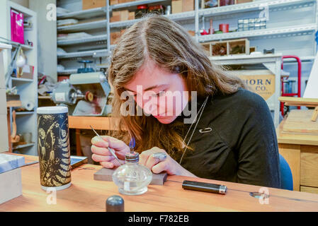 Jeweller, Parker Street Studios, 2015, East Side Culture Crawl, Vancouver, British Columbia*, Canada Stock Photo