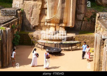 Sri Lanka - Anuradhapura, Buddha Aukana Statue, UNESCO World Heritage Site Stock Photo