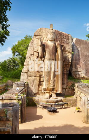 Sri Lanka - Anuradhapura, Buddha Aukana Statue, UNESCO World Heritage Site Stock Photo