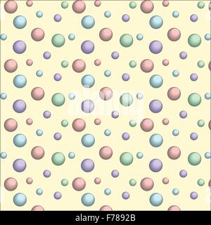 Seamless pattern with colorful rings and circles. Texture of bubbles Stock Vector