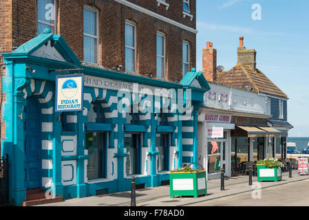 Shad Indian Restaurant, William Street, Herne Bay, Kent, England, United Kingdom Stock Photo