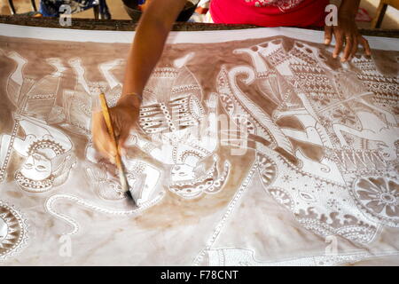 Sri Lanka - Matale, art of batik Stock Photo