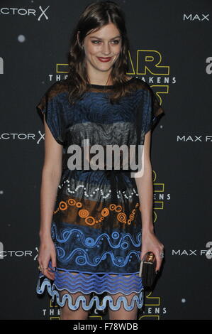 London, UK, 26 November 2015, Amber Anderson attends Star Wars Fashion  Feel the Force for Star Wars: The Force Awakens at Selfridges Old Hotel. Credit:  JOHNNY ARMSTEAD/Alamy Live News Stock Photo