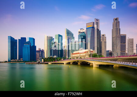 Singapore Skyline on Marina Bay.