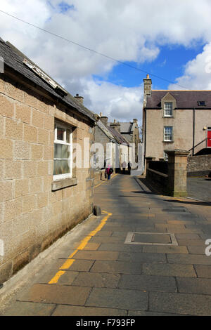 Commercial Street Lerwick Old Town Shetland Islands Scotland UK Stock Photo