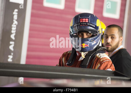 Losail, Qatar. 26th November, 2015. Qatari driver Nasser Saleh Al Attiya after free practice for the final round fo the WTCC 2015 at Losail International Circuit Credit:  Tom Morgan/Alamy Live News Stock Photo