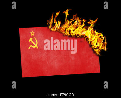 flag, soviet union, torn, old, sign, signal, optional, flag, soviet ...