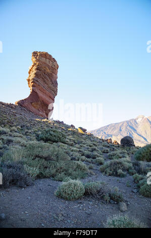 Cinchado rock, Roques de Garcia, Tenerife, Canary islands, Spain Stock Photo