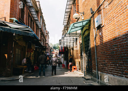 Xiamen, China - The view at Kulangsu Island in the daytime. Stock Photo