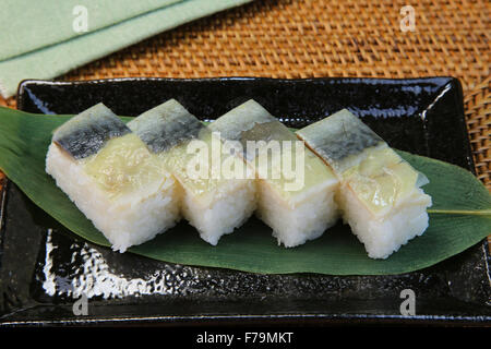 Saba Battera Sushi Stock Photo