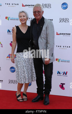 Iva Davies arrives on the red carpet at The Star, Pyrmont for the Australian Record Industry Awards (ARIA). Stock Photo