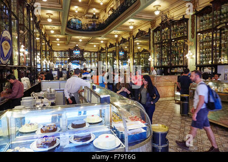 Rio de Janeiro Confeitaria Colombo Cafe innen Belle Epoque Cafe salao ...