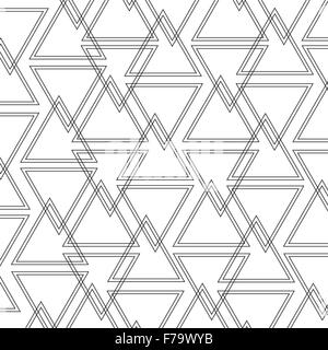 Triangle outline pattern background Stock Vector