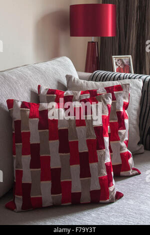 Cushion detail in Equinox House, Dartford, Kent, England, UK Stock Photo