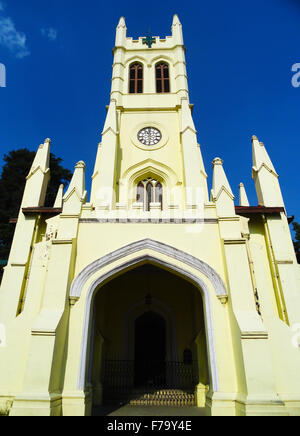 Famous Christ Church Shimla, Himachal Pradesh Stock Photo