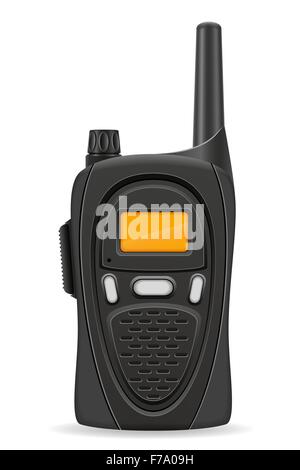 walkie-talkie communication radio vector illustration isolated on white background Stock Vector