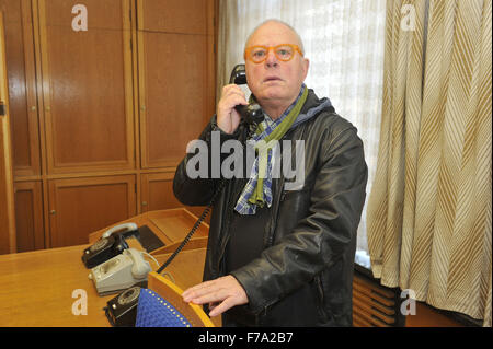 Photocall for the movie 'Erich Mielke - Meister der Angst' about former East German secret police chief Erich Mielke at his actual office.  Featuring: Kaspar Eichel Where: Berlin, Germany When: 27 Oct 2015 Stock Photo