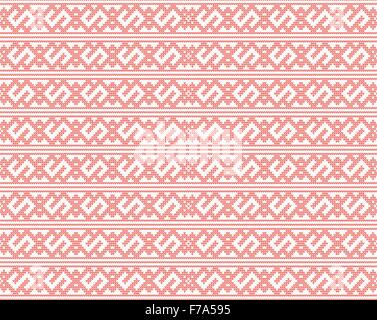 Seamless Knitted Vector Pattern for christmas design Stock Vector