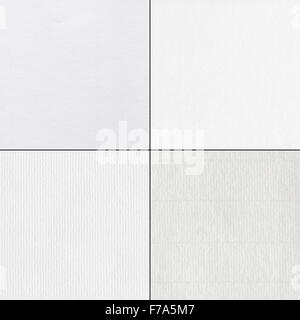 Set of watercolor paper textures Stock Photo