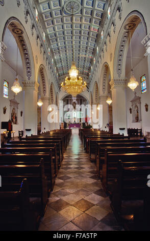 San German de Auxerre Cathedral (1739) in San German, Puerto Rico Stock Photo