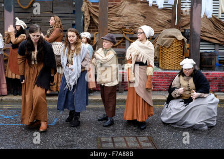 Street urchins at Victorian Festival of Christmas at Portsmouth ...