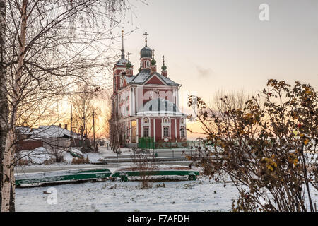 Pereslavl-Zalessky, Russia - November 26, 2015: Sorokosvyatsky church, of Forty martyrs Sevastiysky  1775 year. View from the No Stock Photo