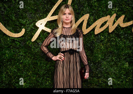 Georgia May Jagger at the British Fashion Awards 2015 in London Stock Photo