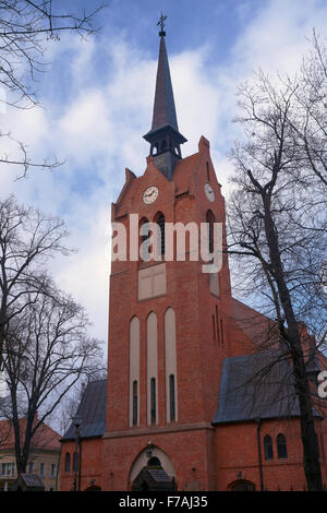 Tower neo-Gothic church in Poznan Stock Photo