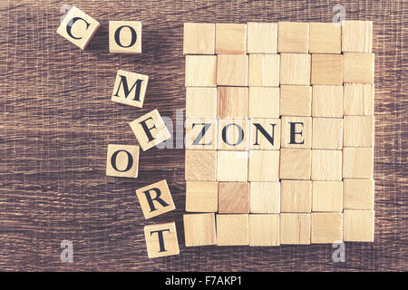 Step out of your Comfort Zone concept Stock Photo