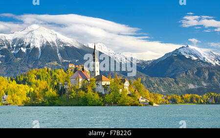 Lake Bled, Julian Alps, Slovenia Stock Photo