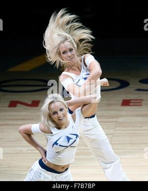 Denver, Colorado, USA. 27th Nov, 2015. The Denver Nuggets Dancers entertain the packed house during the 2nd. Half at the Pepsi Center Friday night. Spurs beat the Nuggets 91-80. Credit:  Hector Acevedo/ZUMA Wire/Alamy Live News Stock Photo