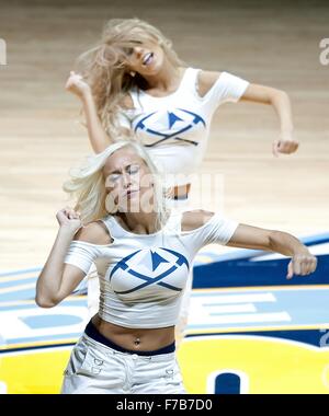 Denver, Colorado, USA. 27th Nov, 2015. The Denver Nuggets Dancers entertain the packed house during the 2nd. Half at the Pepsi Center Friday night. Spurs beat the Nuggets 91-80. Credit:  Hector Acevedo/ZUMA Wire/Alamy Live News Stock Photo