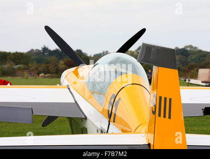 Extra 300 aerobatic plane parked at White Waltham Airfield Stock Photo