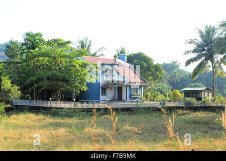 A Modern Style House in Chandor Goa India Stock Photo