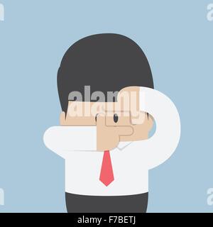 Businessmen making a hand frame, VECTOR, EPS10 Stock Vector