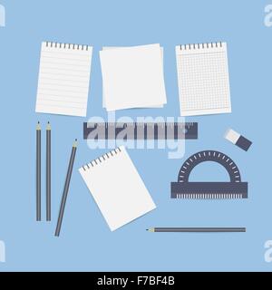 Desktop engineer designer Stock Vector