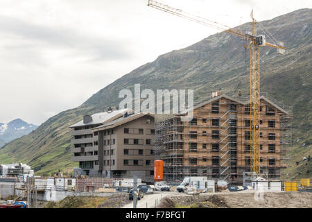 Andermatt, Urseren valley, Uri, Switzerland Stock Photo