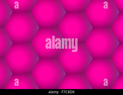 Abstract rose hexagons background, geometric gradient pattern Stock Photo