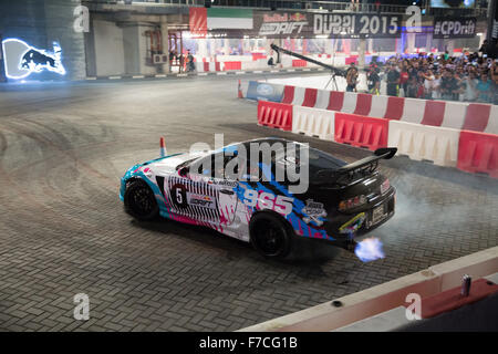 Red Bull Car Park Drift Final Meydan Dubai UAE Stock Photo