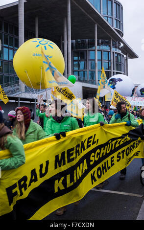 Berlin, Germany. 29th November, 2015. Climate Change March in Berlin, Germany. Credit:  Eden Breitz/Alamy Live News Stock Photo