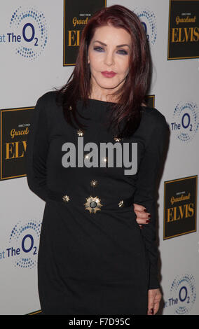 American actress and business magnate, Priscilla Ann Presley, ex-wife of the late singer Elvis Presley Stock Photo