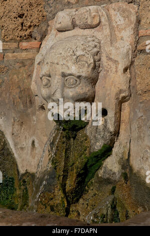 Concejo fountain, 15th century, Zufre, Huelva province, Region of Andalusia, Spain, Europe Stock Photo