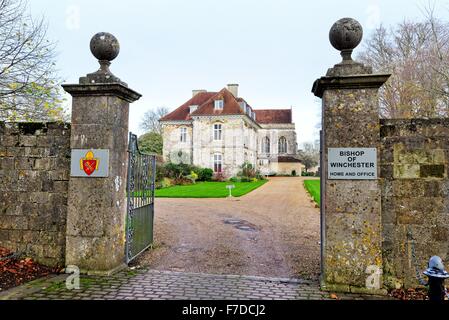 Official residence of  the Bishop of Winchester Hampshire UK Stock Photo