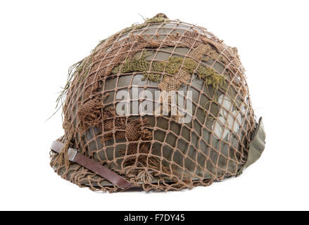 ww2 US military helmet isolated on a white background Stock Photo - Alamy